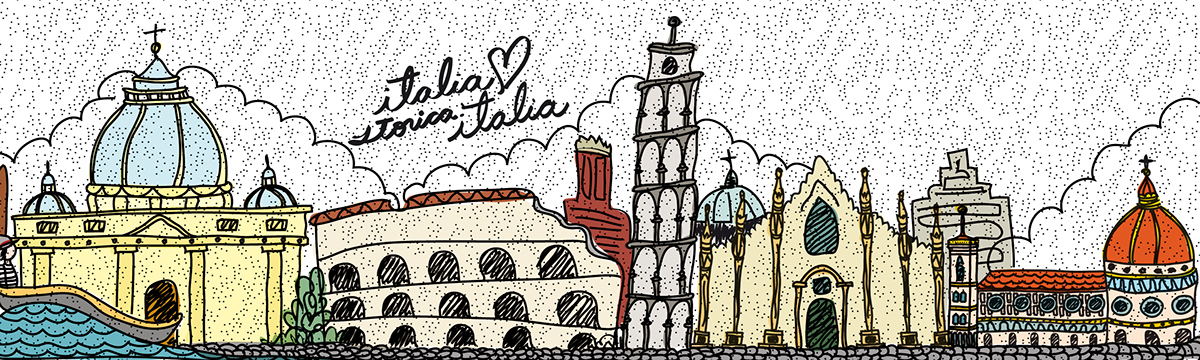Geeks Estudio #geekpillows #geek ciudades italia BARQUISIMETO ciudades ilustracion