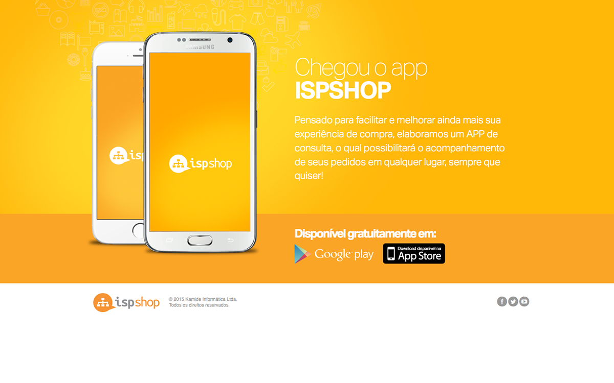 splah HotSite app Layout Design ios android download