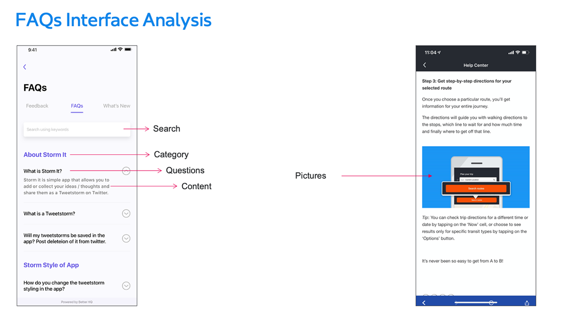 Adobe Portfolio Competitor Analysis design FAQ research UI ux