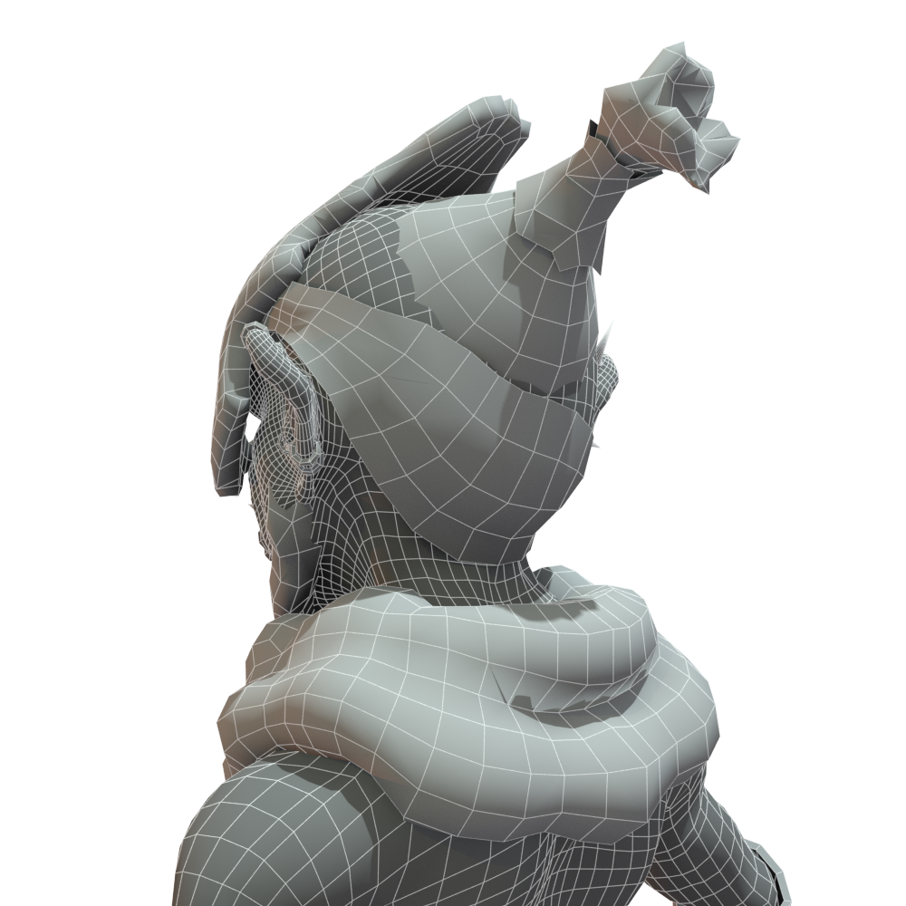 Character goblin humanoid lowpoly