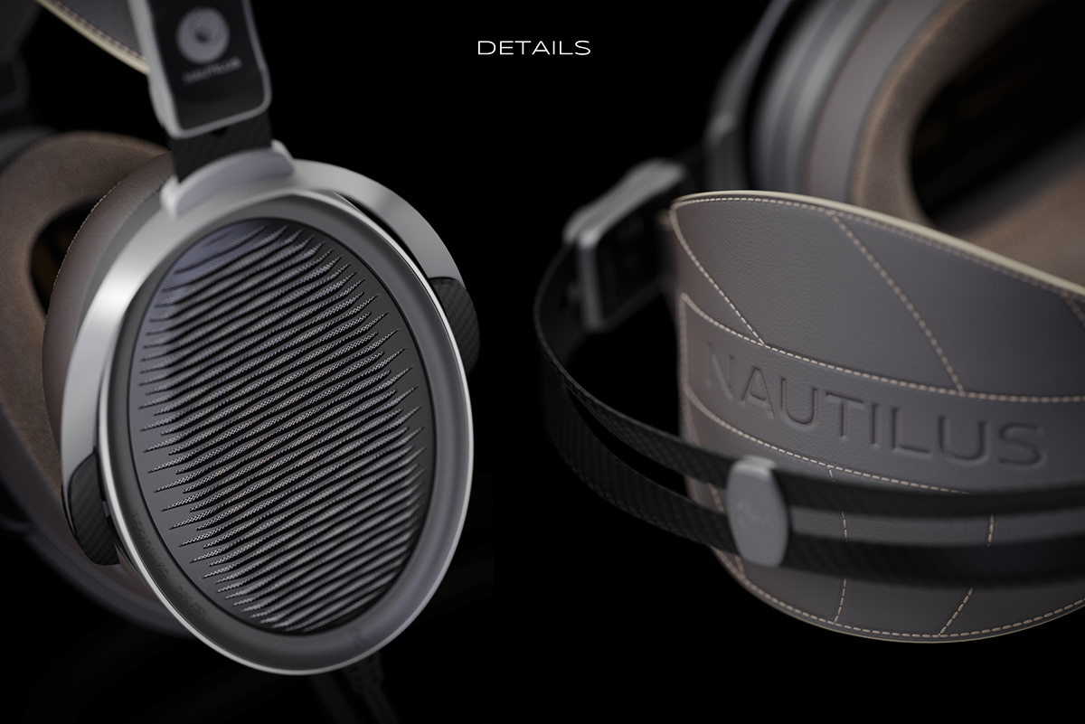 design driver headphones high-end sound Electrostatic hi-fi industrial design  planar magnetic product design 