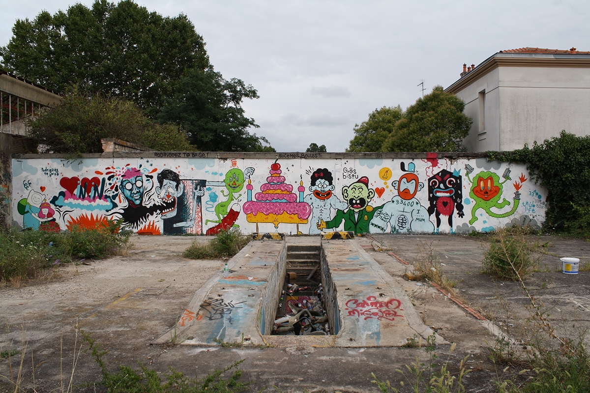 art  Graffiti  walls paint bombing monsters dirty