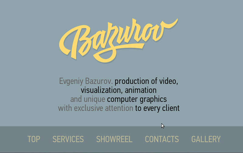 portfolio cms evgeniy bazurov site portfolio site