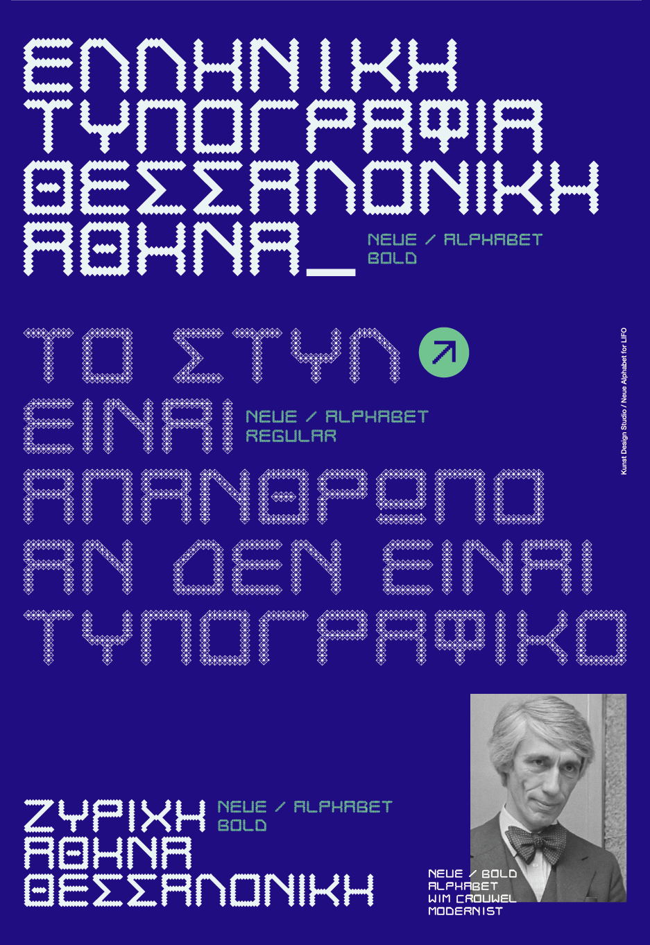typeface design typography   font wim crouwel display font lettering Legacy bold font alphabet Bechance graphicdesign