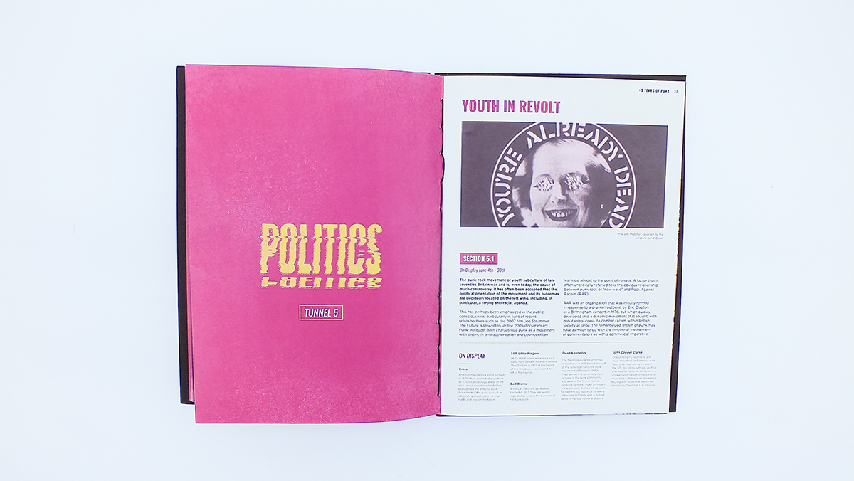 Aftershock punk pink publication DIY warped type Guide programme