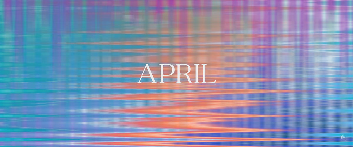 april calendar month gradient typography   Digital Art  adobe illustrator design graphic design  april fools