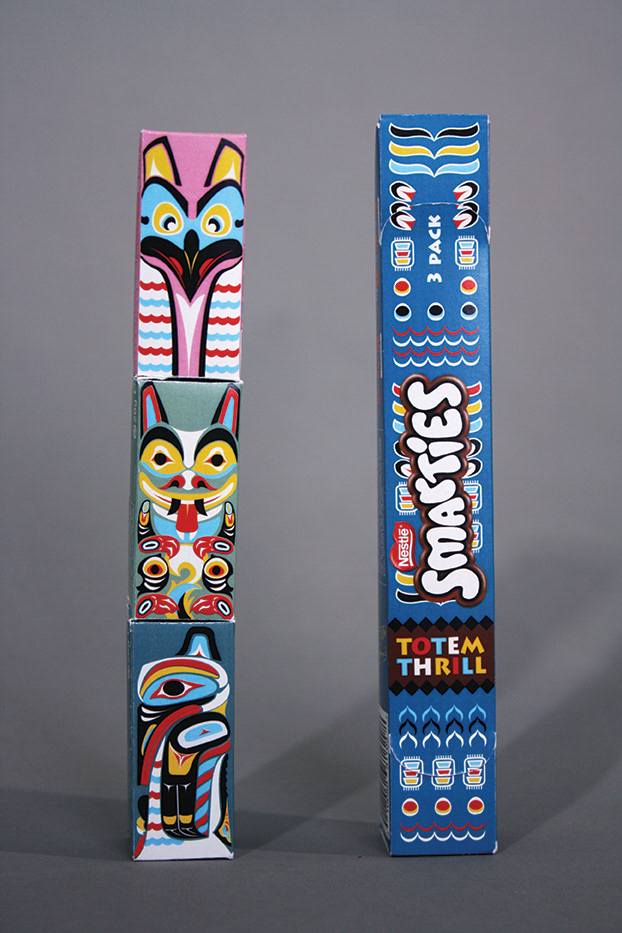 smarties nestle totem pole Thrill toy box