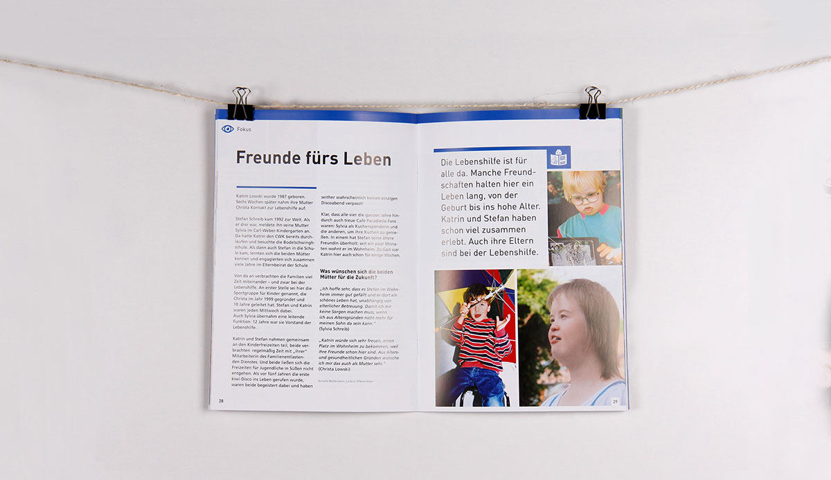 magazine flyer brochure handicapped accessible legibility