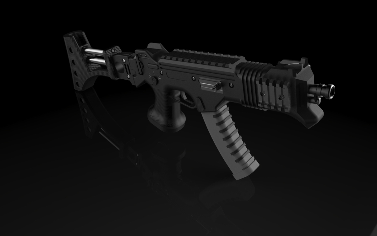 guns 3D mp5 Games gamedesign battlefield counterstrike Renderings
