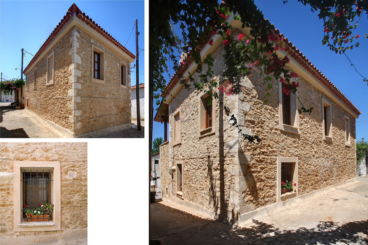 tzokas architects Single house madena Greece tzokas refurbishment restoration stone house traditional athanasios tzokas vassilios serena storelli