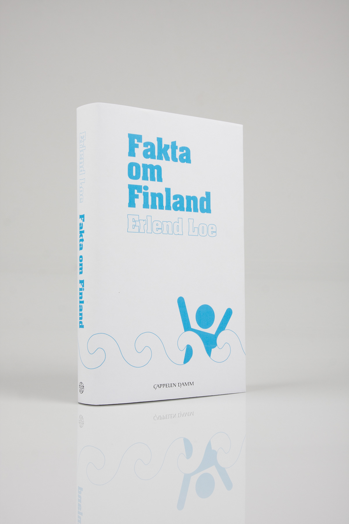 simplistic naivistic bookcover bookjacket erlend loe faktaomfinland minimalist blue finland 2-color water isotype Drowning