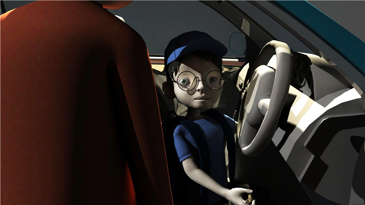 3d animation short film social awareness encourage curious kids car crash