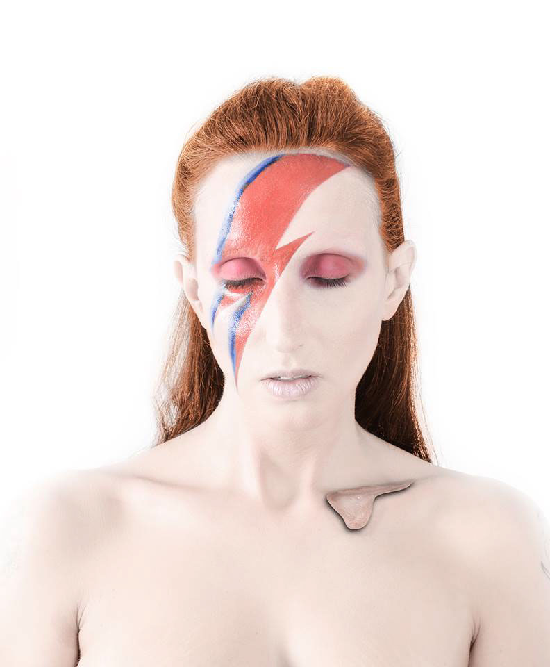 david Bowie makeup lightning