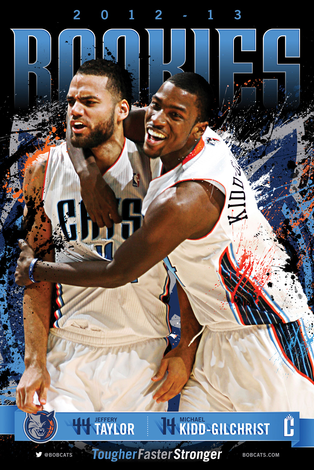 NBA charlotte bobcats basketball Ben Gordon michael kidd-gilchrist jeffery taylor Poster Design apparel online marketing