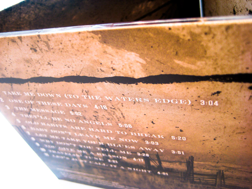 CD packaging  print design