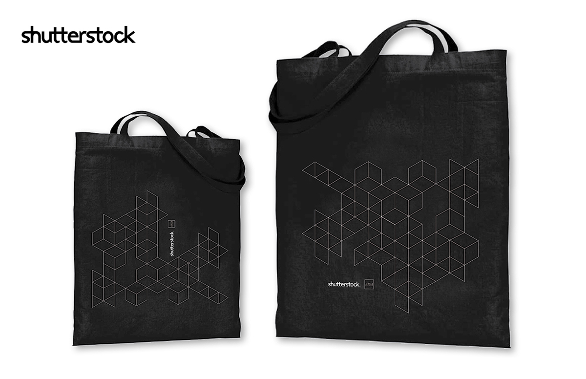 Shutterstock Trade Show print Email Tote Bags pins journals postcards digital design Booklet