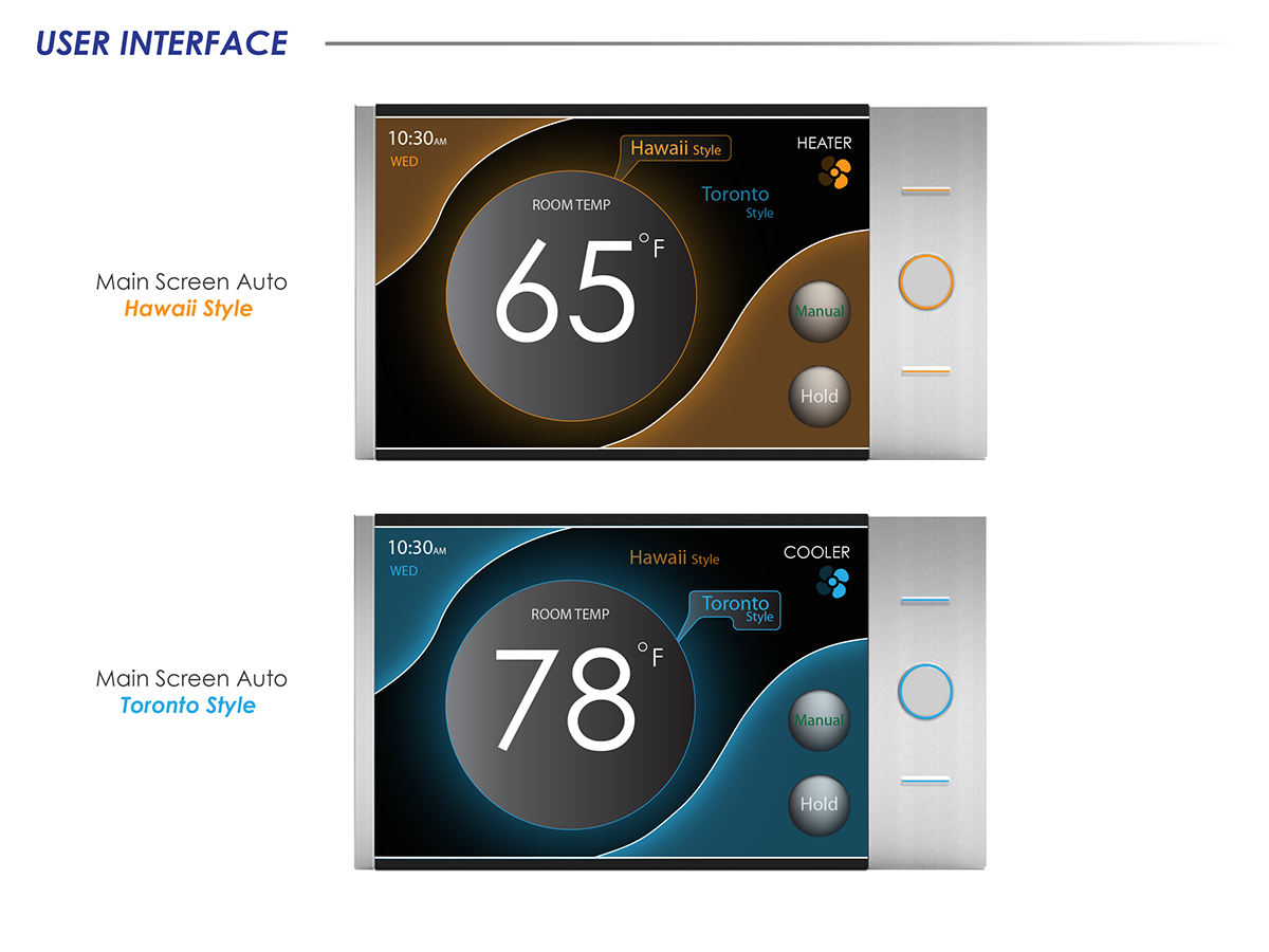 user interface  user experience thermostat