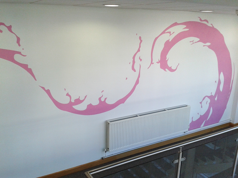 wall painting meeting room corporate cloud prints Mural Office