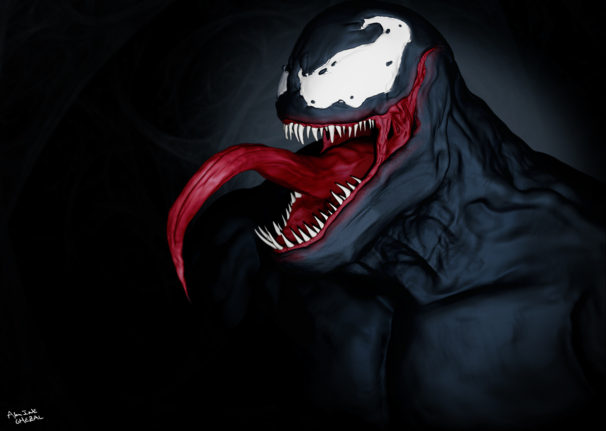 venom spiderman 3D