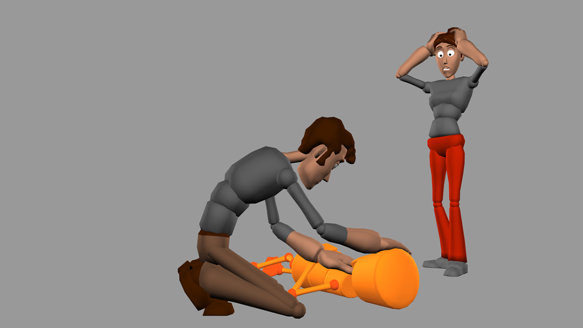 character animation Norman Rig Buckid rig 11secondclub 3D polished blocking Breakdown animation breakdown 3d animation