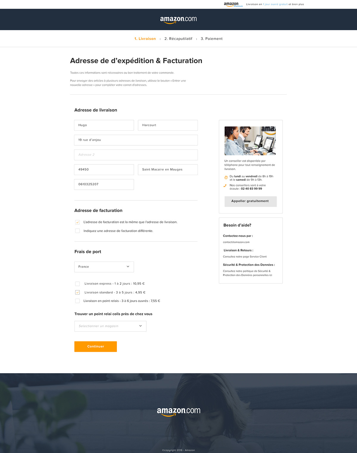 Amazon Website direction artistique concept e-commerce Web Design  Responsive mobile desktop