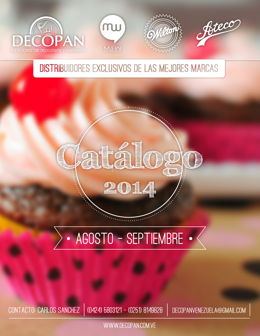 cover poster company decopan Portada catalog catalogo pastry digital cupcake cake