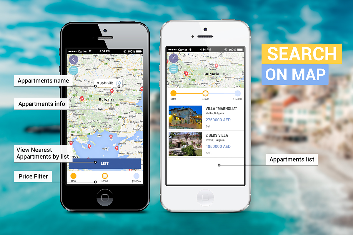 geolocation list searching ratings comments REST API back end ios android php