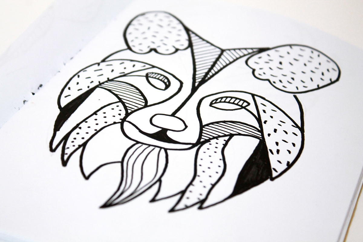 ILLUSTRATION  graphique animaux animals design graphique dessin motifs tatoo