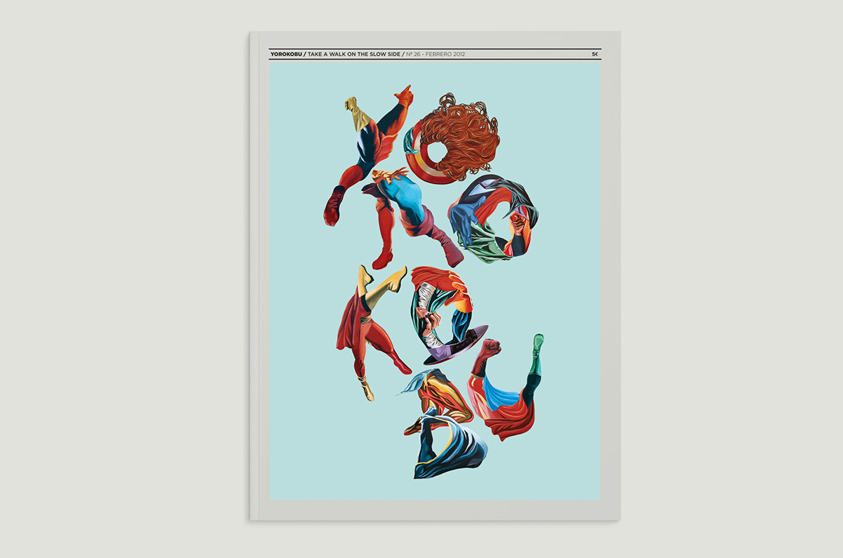 type illustration type art cover surrealism comic super heroes Editorial Cover concept pop up pop lettering