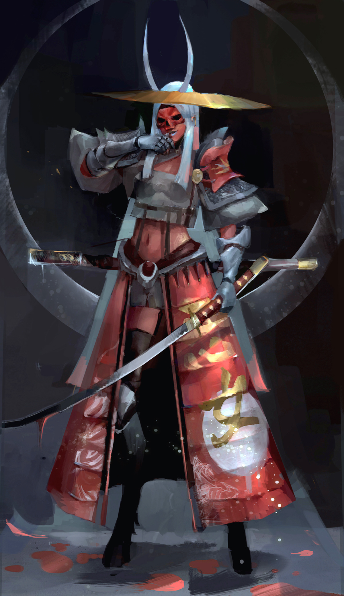samura Character ghost Eastern Armor knight