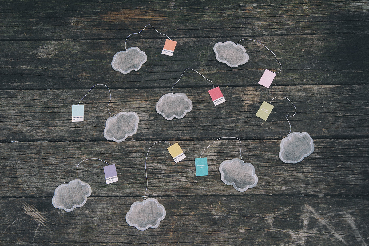 tea pantone teabags memento designer's memento clouds handmade