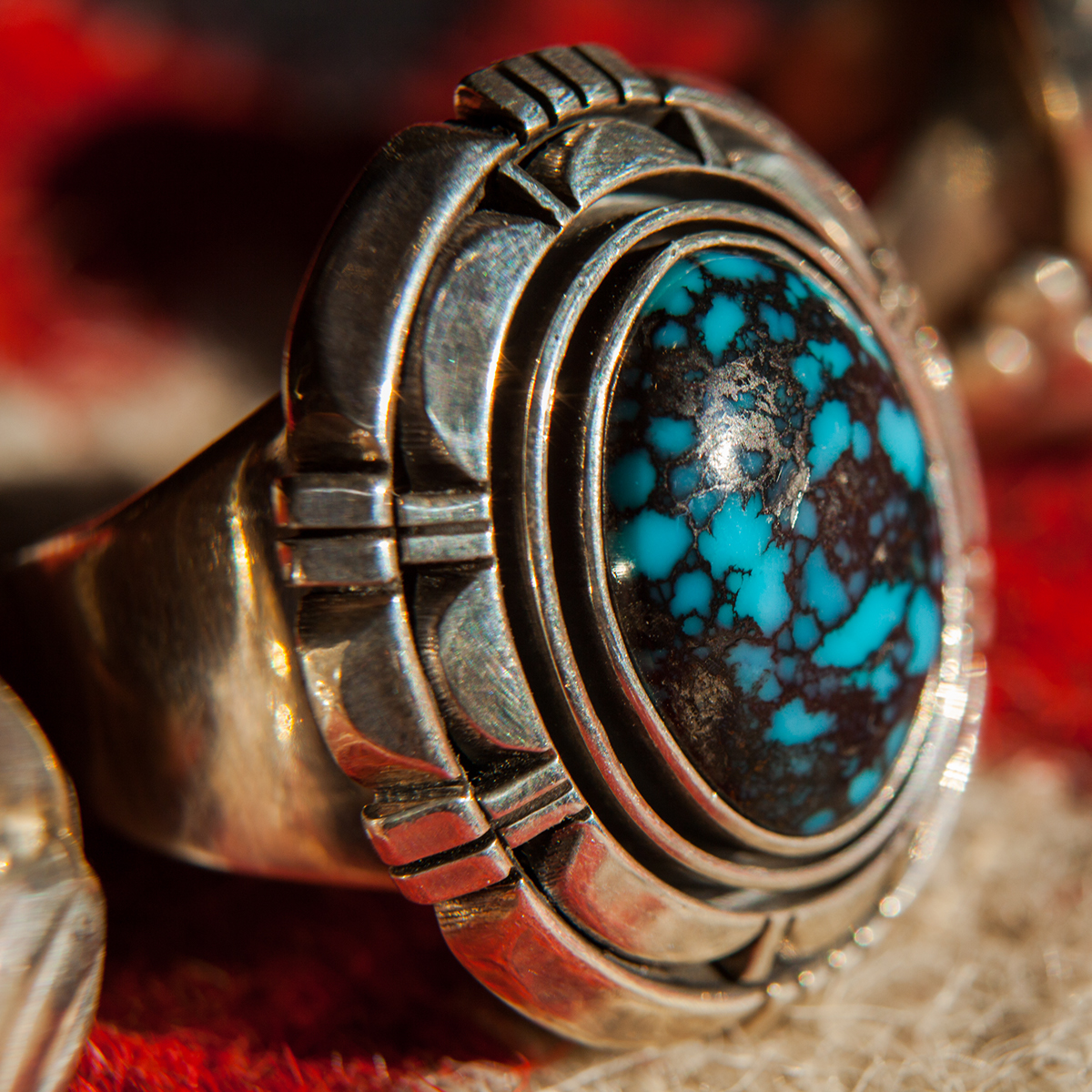 turquoise rings rocks