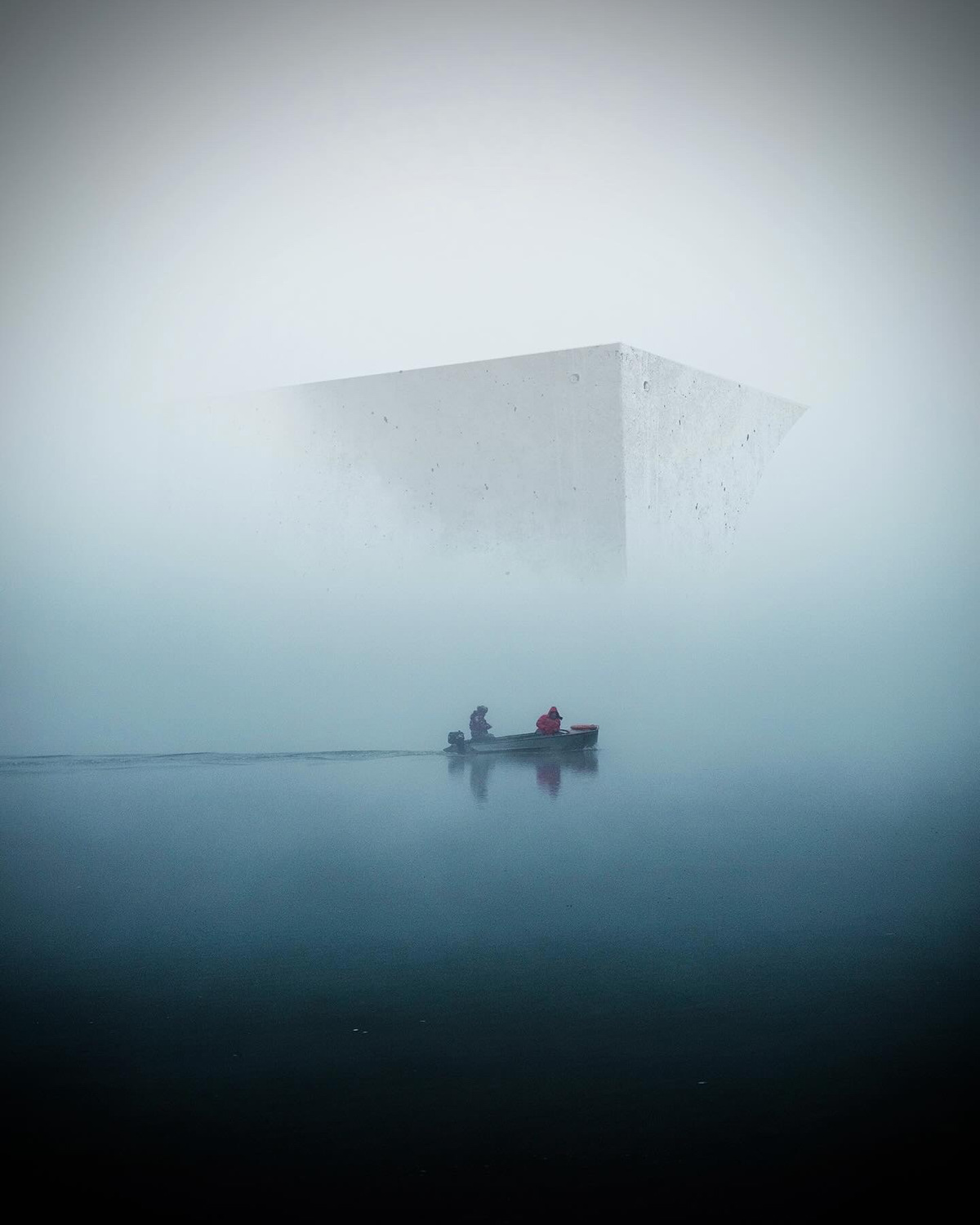 architecture daily dark foggy futuristic misty