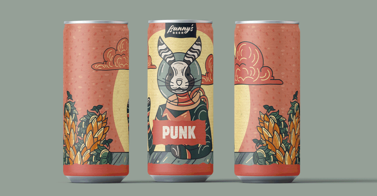 brewery cerveja artesanal craft beer ilustracion Label publicidade punk rock punkart