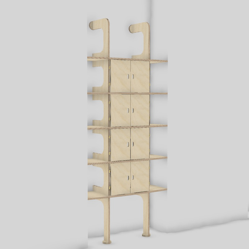 plywood Alcove Shelving shelves no glue no nails slot