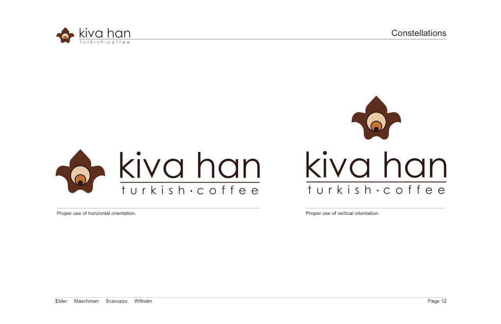 identity Coffee Turkish coffee kiva han logo letterhead Website