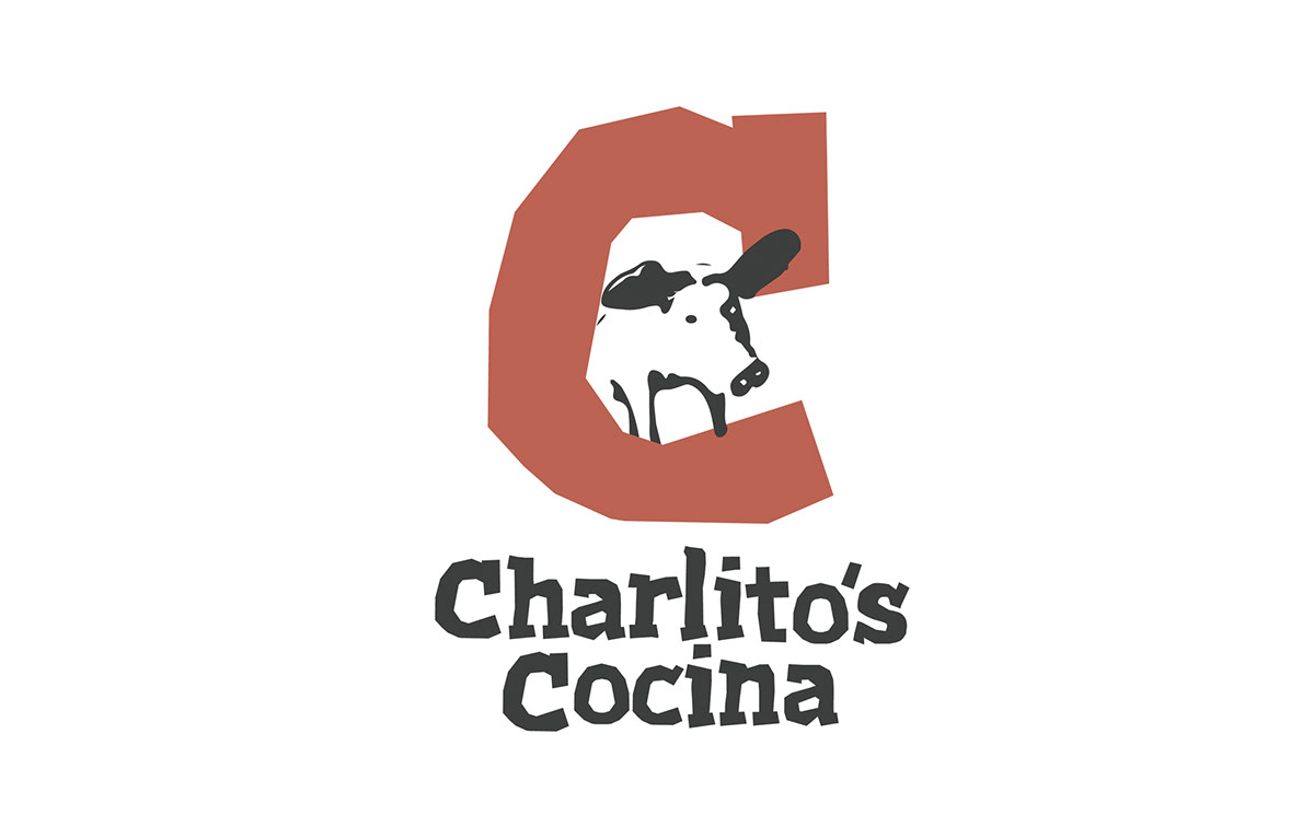 font development redesign salami Charlito's Cocina logo