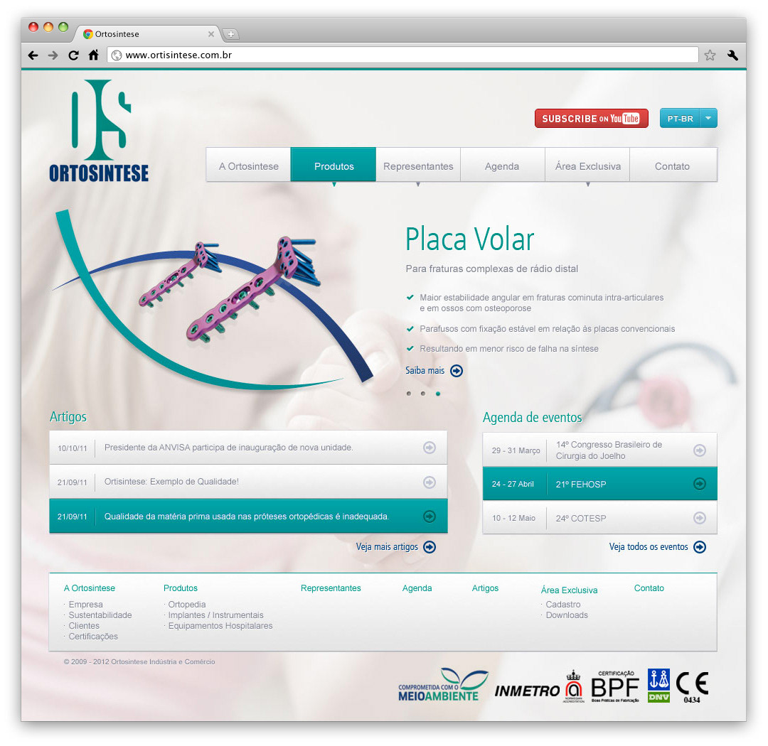 Web Website Webdesign corporative Health Interface