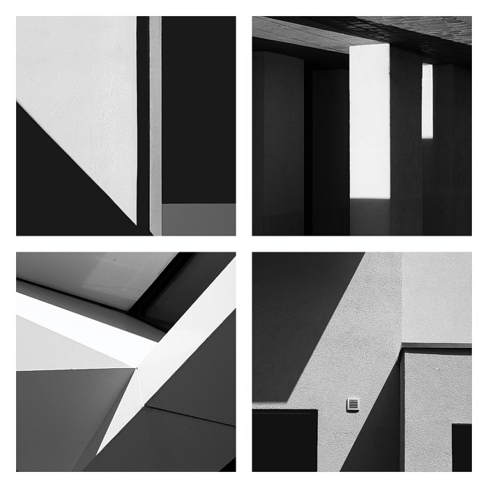 abstract collage architecture square Julian Schulze colors color simple minimal wall