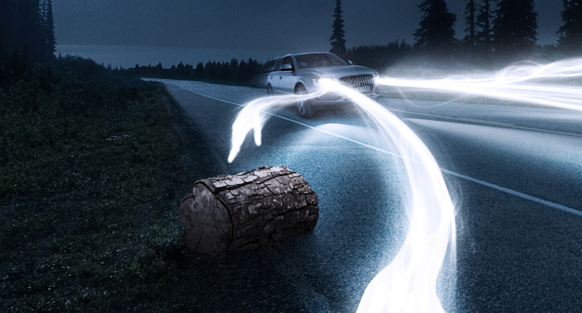 Audi car carro lights luz danger Perigo noite night