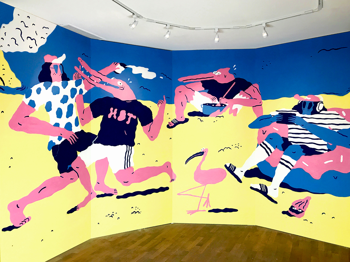 ILLUSTRATION  Exhibition  Event spotify jose mendez art walls Mural