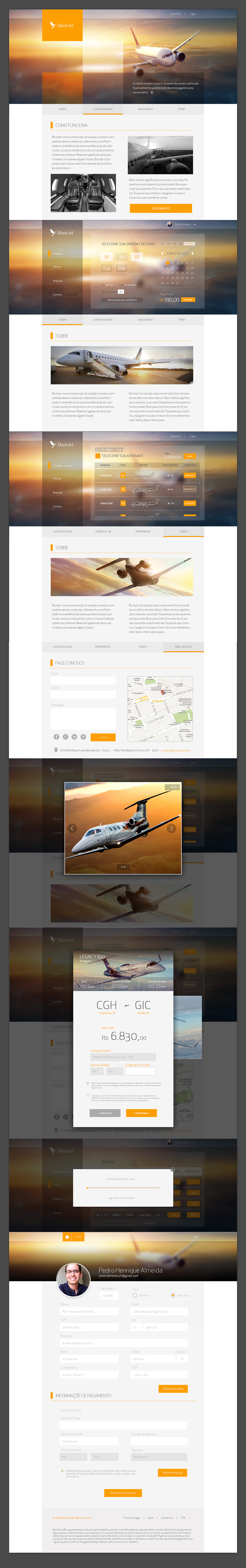 bookjet  airplane  site  WebPage brand  jet  yellow landingpage