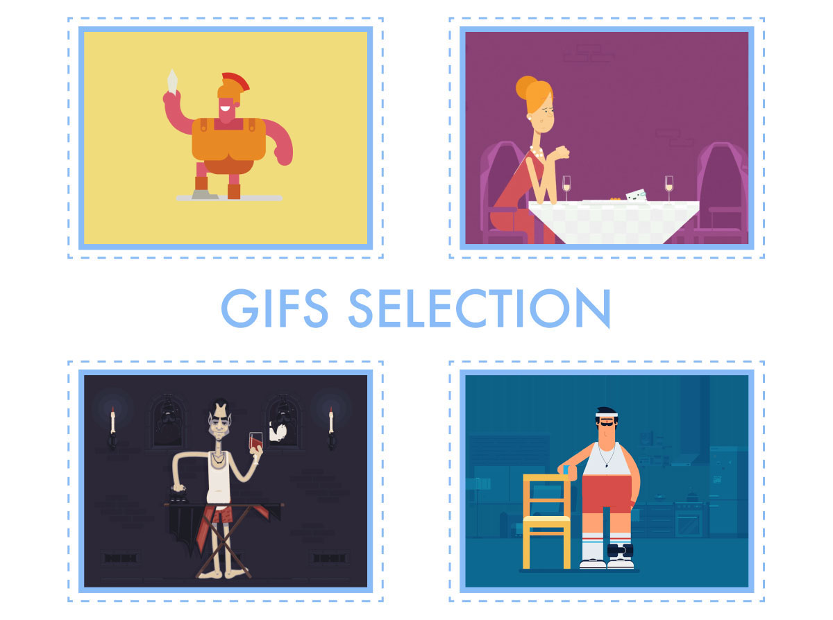gif ILLUSTRATION  animation  selection