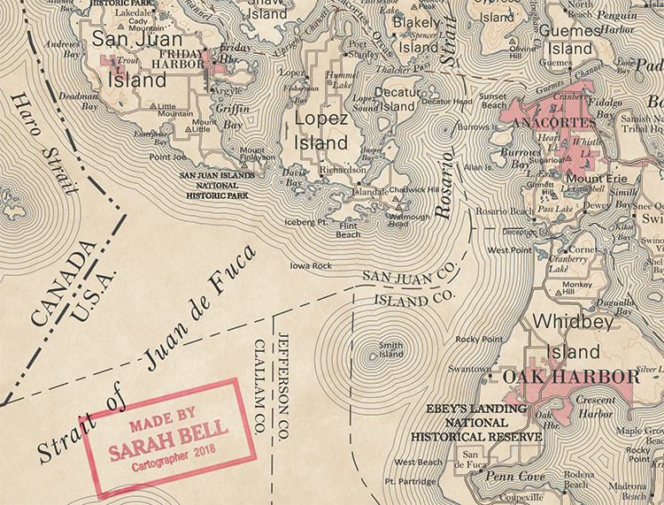cartography map Victorian antique GIS topo ILLUSTRATION  seattle mountain diagram
