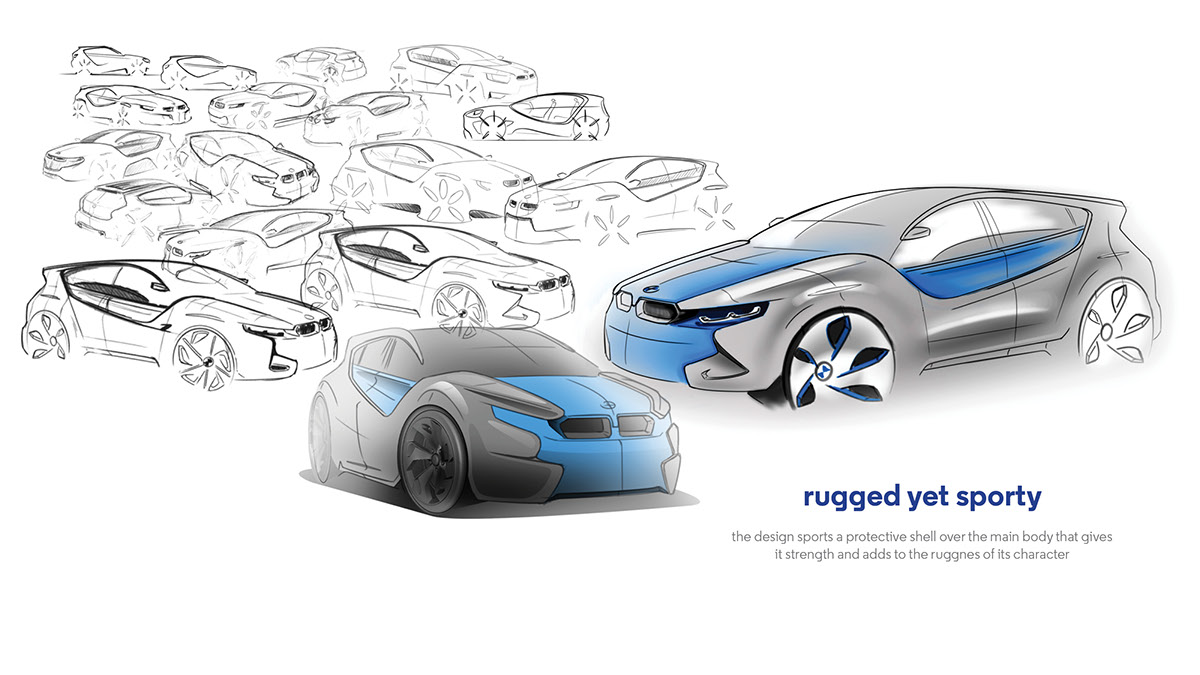 automotivedesign automotive   sketching industrialdesign car cardesign design BMW 1series cincinnati universityofcincinnati ucid14 daap