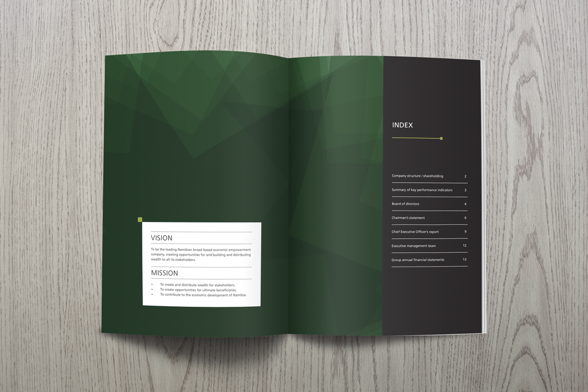 annual report Layout Design
