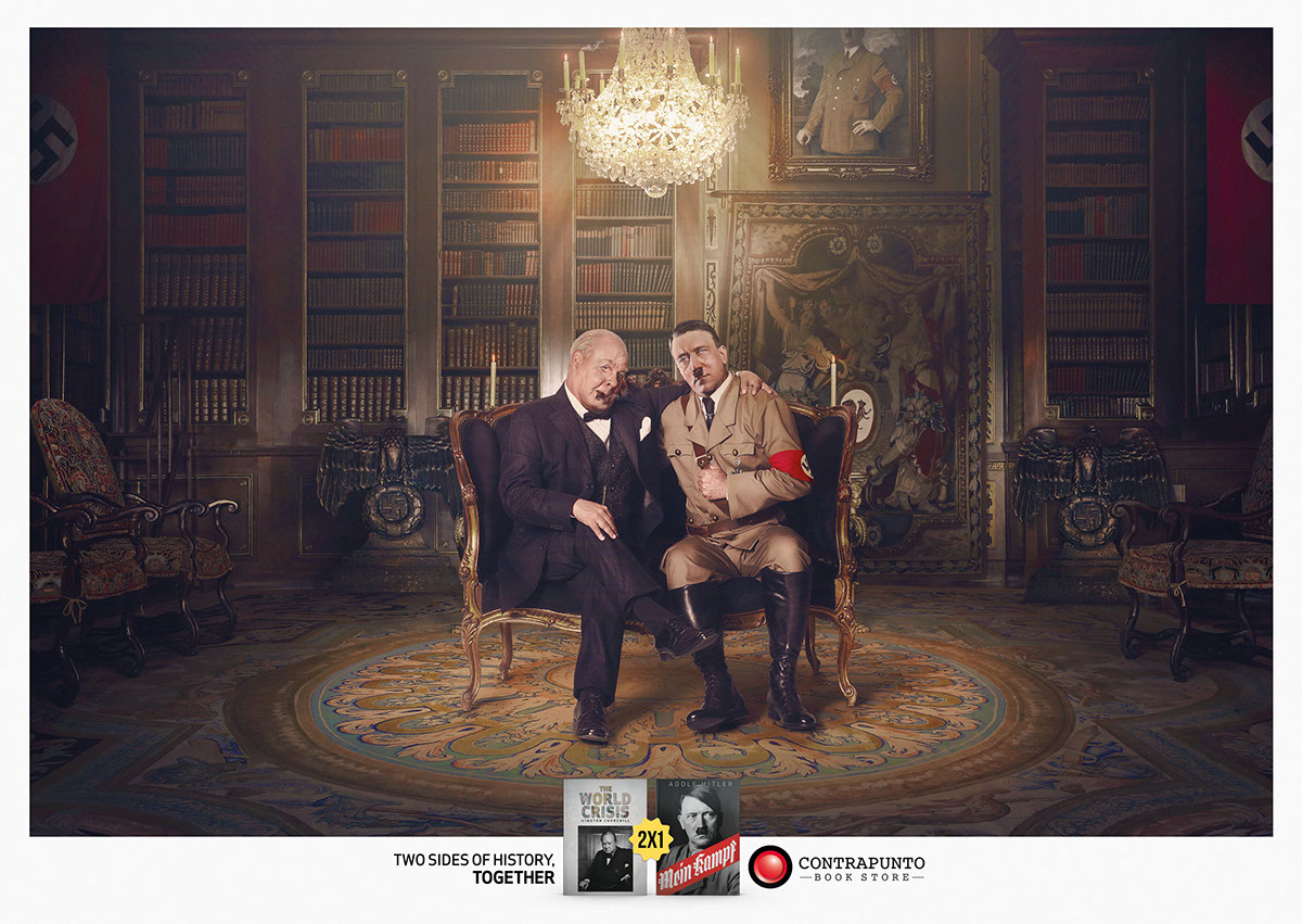 Contrapunto Hitler Churchill kennedy castro Allende pinochet Cannes lions Cannes festival