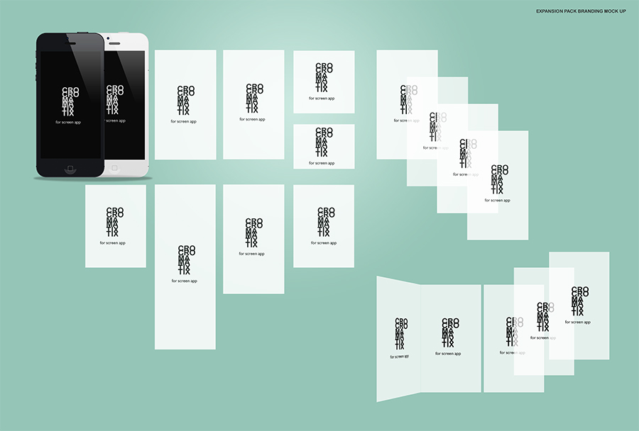 design  App Screen BRANDING MOCK UP  Packaging mock up