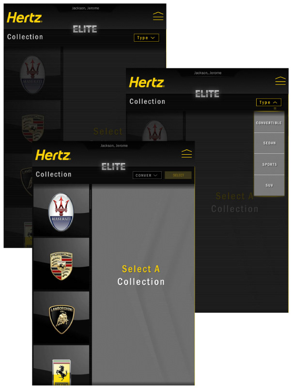 HERTZ Elite Hertz Elite Case Study ux design UI/UX