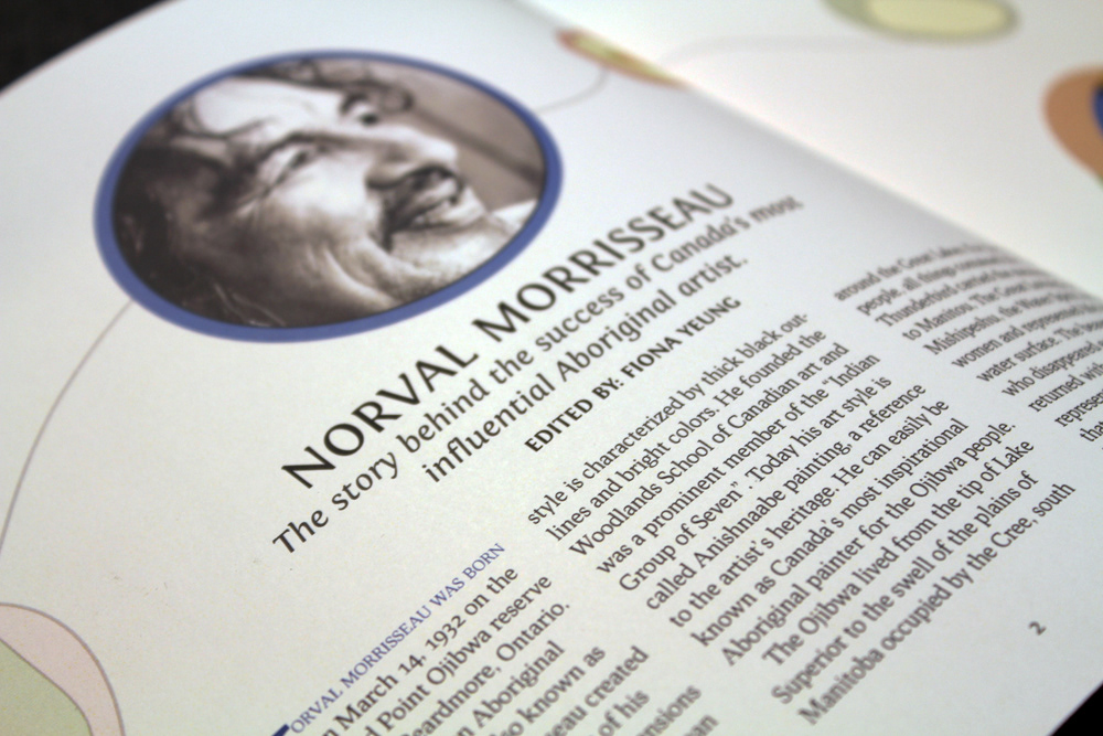 Norval Morrisseau magazine editorial ysdn